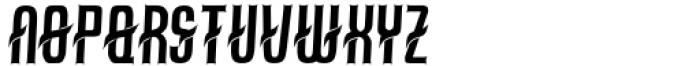Kalalua Italic sharp Font UPPERCASE