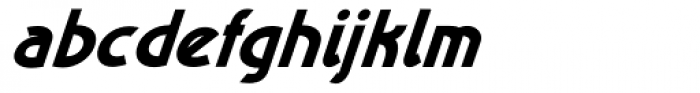 Kalchynsky Simple Heavy Italic Font LOWERCASE