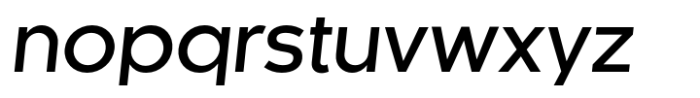 Kaleko 105 Medium Oblique Font LOWERCASE