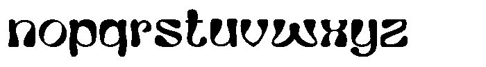 Kaleo Font LOWERCASE