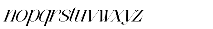 Kalieb Luxury Italic Font LOWERCASE