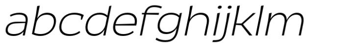 Kaligawe Extra Light Italic Font LOWERCASE
