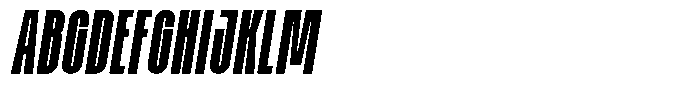 Kallina Condensed Italic Font UPPERCASE