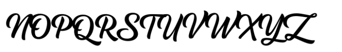 Kallio Brush Regular Font UPPERCASE