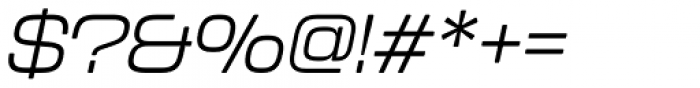Kallisto Light Italic Font OTHER CHARS
