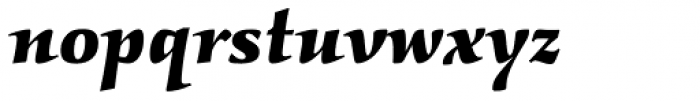 Kallos Bold Italic Font LOWERCASE