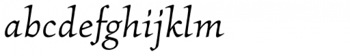 Kallos Book Italic Font LOWERCASE