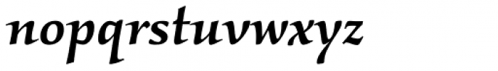 Kallos Pro Medium Italic Font LOWERCASE
