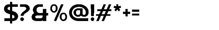 Kalogen Extra Bold Font OTHER CHARS
