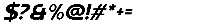 Kalogen Italic Black Font OTHER CHARS