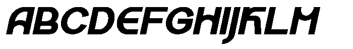 Kalogen Italic Black Font UPPERCASE