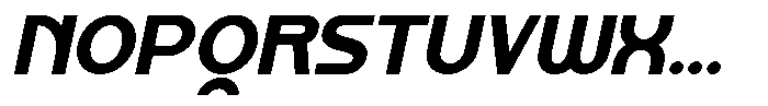 Kalogen Italic Black Font UPPERCASE