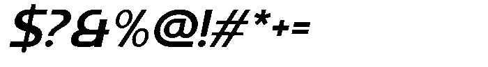 Kalogen Italic Bold Font OTHER CHARS