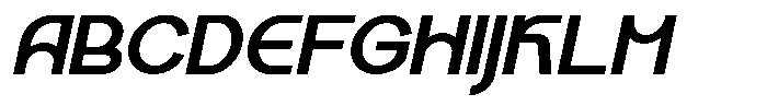 Kalogen Italic Bold Font UPPERCASE