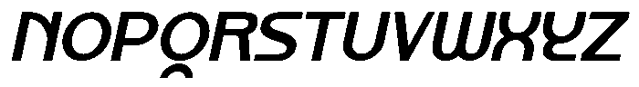Kalogen Italic Bold Font UPPERCASE