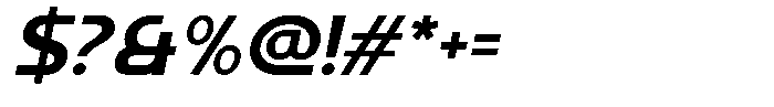 Kalogen Italic Extra Bold Font OTHER CHARS