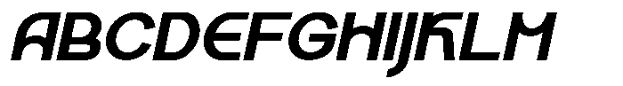Kalogen Italic Extra Bold Font UPPERCASE
