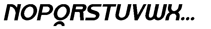 Kalogen Italic Extra Bold Font UPPERCASE