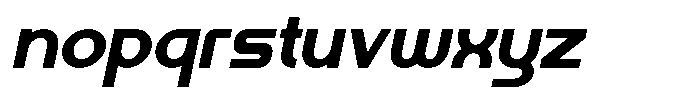Kalogen Italic Extra Bold Font LOWERCASE