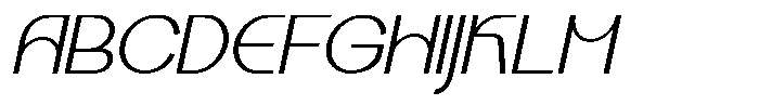 Kalogen Italic Light Font UPPERCASE