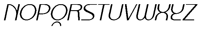 Kalogen Italic Light Font UPPERCASE