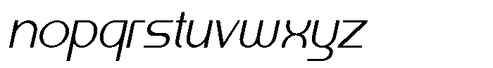 Kalogen Italic Light Font LOWERCASE