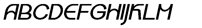 Kalogen Italic Medium Font UPPERCASE