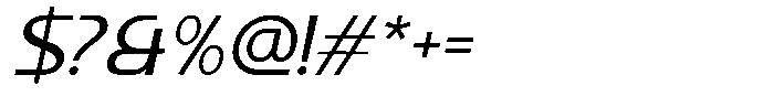 Kalogen Italic Regular Font OTHER CHARS