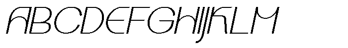 Kalogen Italic Thin Font UPPERCASE