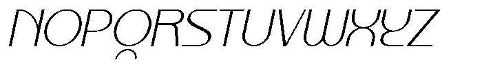 Kalogen Italic Thin Font UPPERCASE