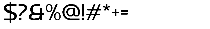 Kalogen Medium Font OTHER CHARS