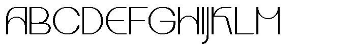 Kalogen Thin Font UPPERCASE