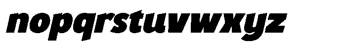 Kalua Rounded Slanted Font LOWERCASE