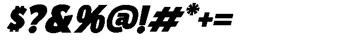 Kalua Slanted Font OTHER CHARS