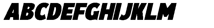 Kalua Slanted Font UPPERCASE
