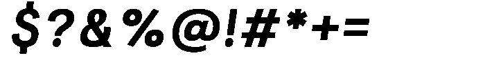 Kaluar Bold Italic Font OTHER CHARS