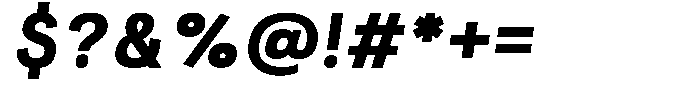 Kaluar Extra Bold Italic Font OTHER CHARS