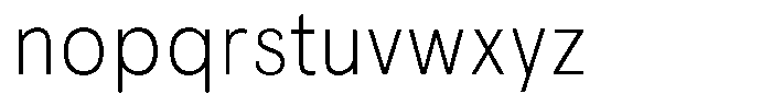 Kaluar Extra Light Font LOWERCASE