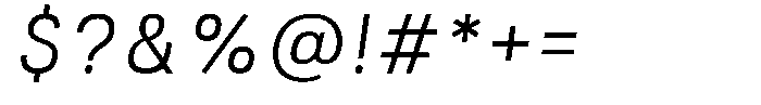 Kaluar Light Italic Font OTHER CHARS