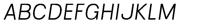 Kaluar Light Italic Font UPPERCASE