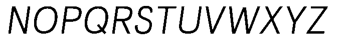 Kaluar Light Italic Font UPPERCASE