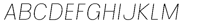 Kaluar Thin Italic Font UPPERCASE
