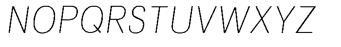 Kaluar Thin Italic Font UPPERCASE