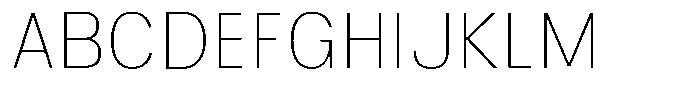 Kaluar Thin Font UPPERCASE