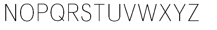 Kaluar Thin Font UPPERCASE