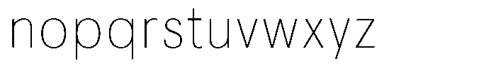 Kaluar Thin Font LOWERCASE