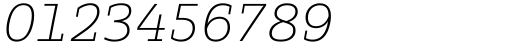 Kaluny Pro Thin Italic Slab Font OTHER CHARS