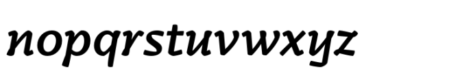 Kamado Medium Italic Font LOWERCASE