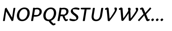 Kamado Regular Italic Font UPPERCASE
