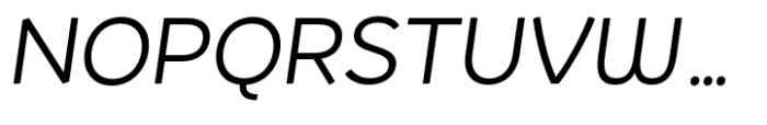 Kamber Regular Italic Font UPPERCASE